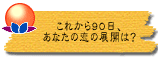 これから90日、あなたの恋の展開は?